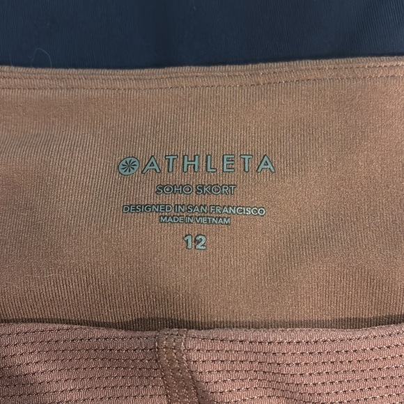 Athleta Soho Skort Skirt in Mineral Brown 12 - Picture 3 of 8